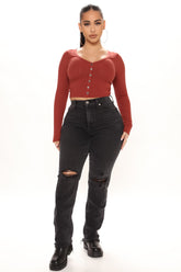 Get Your Lies Straight Distressed Jeans - Black Ins Street